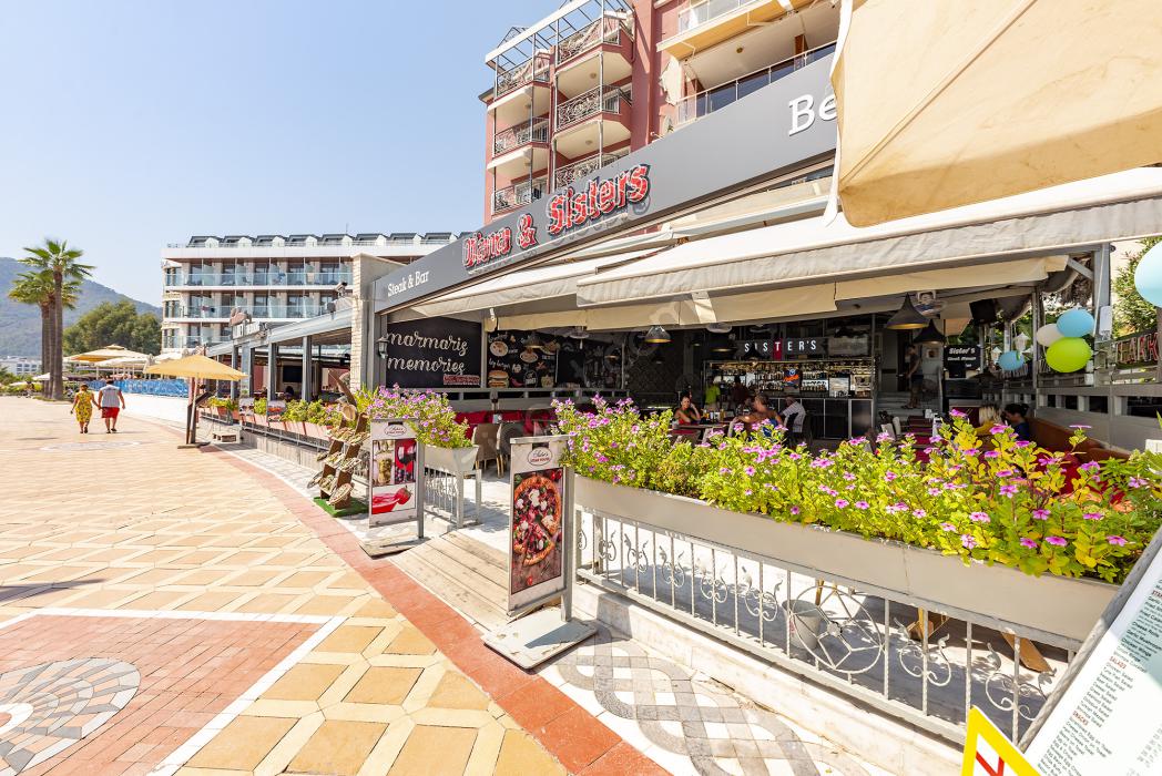 MARMARİS SİTELER UZUNYALI' DA SATILIK DAİRE VE İŞYERİ RESTAURANT  