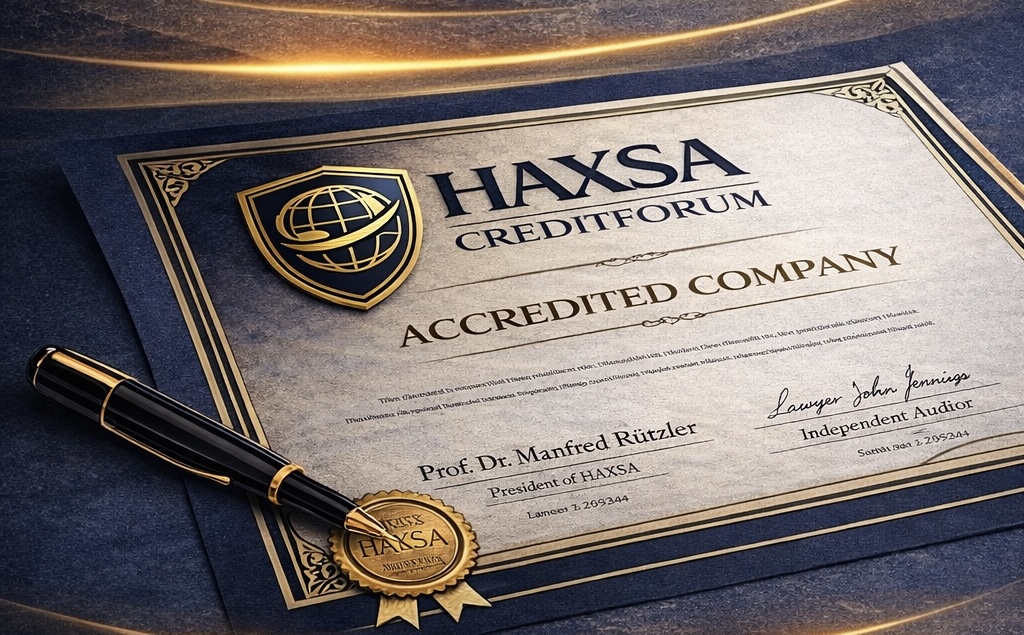 HAXSA CREDITFORM AKREDİTASYON  BELGESİ 
