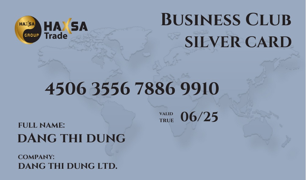 Haxsa Silver Business Club Card 