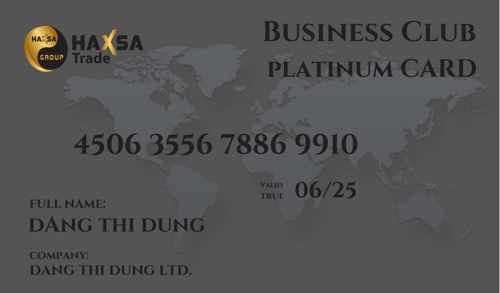 Haxsa Platinum Business Club Card Üyeliği